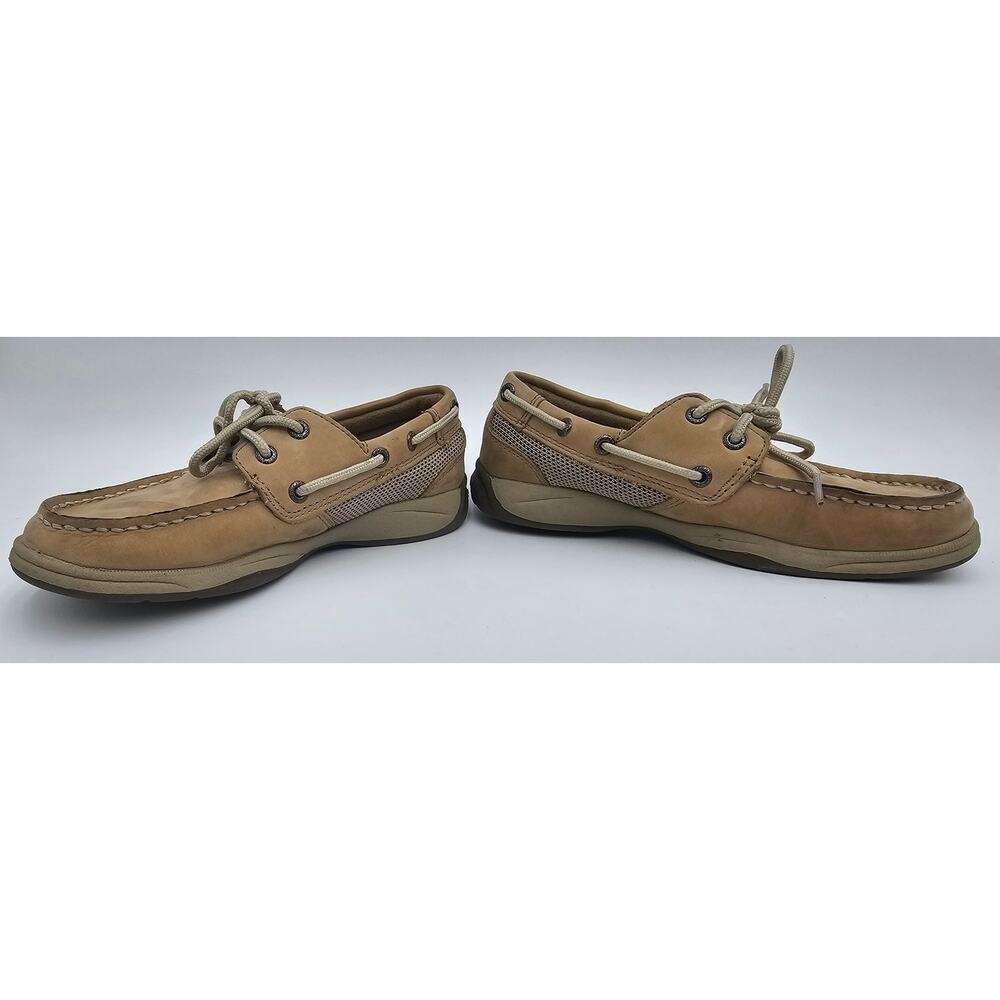 Sperry Girl's Size 1M Intrepid Tan Boat Shoes - Picture 6 of 11